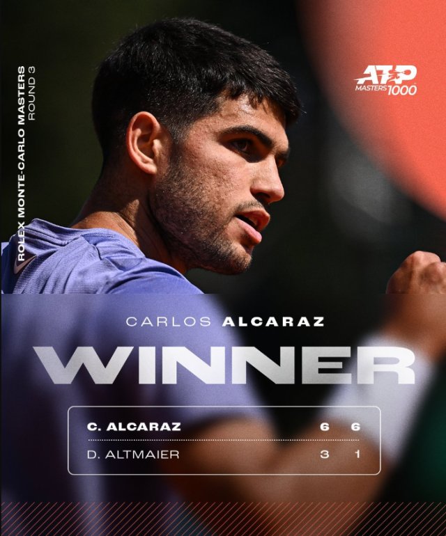 开云体育-澳网鏖战蒙特卡洛大师赛，阿尔卡拉斯统治全场的简单介绍